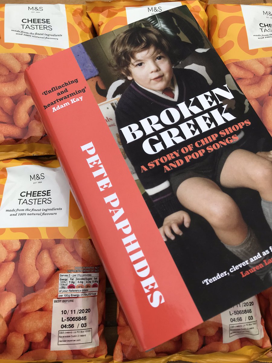 craftydub's tweet photo. Best birthday, Broken Greek by @petepaphides and a weeks* worth of Cheese tasters (*subject to requirement 😉) #cheesetasters https://t.co/HBjTEO1Uag