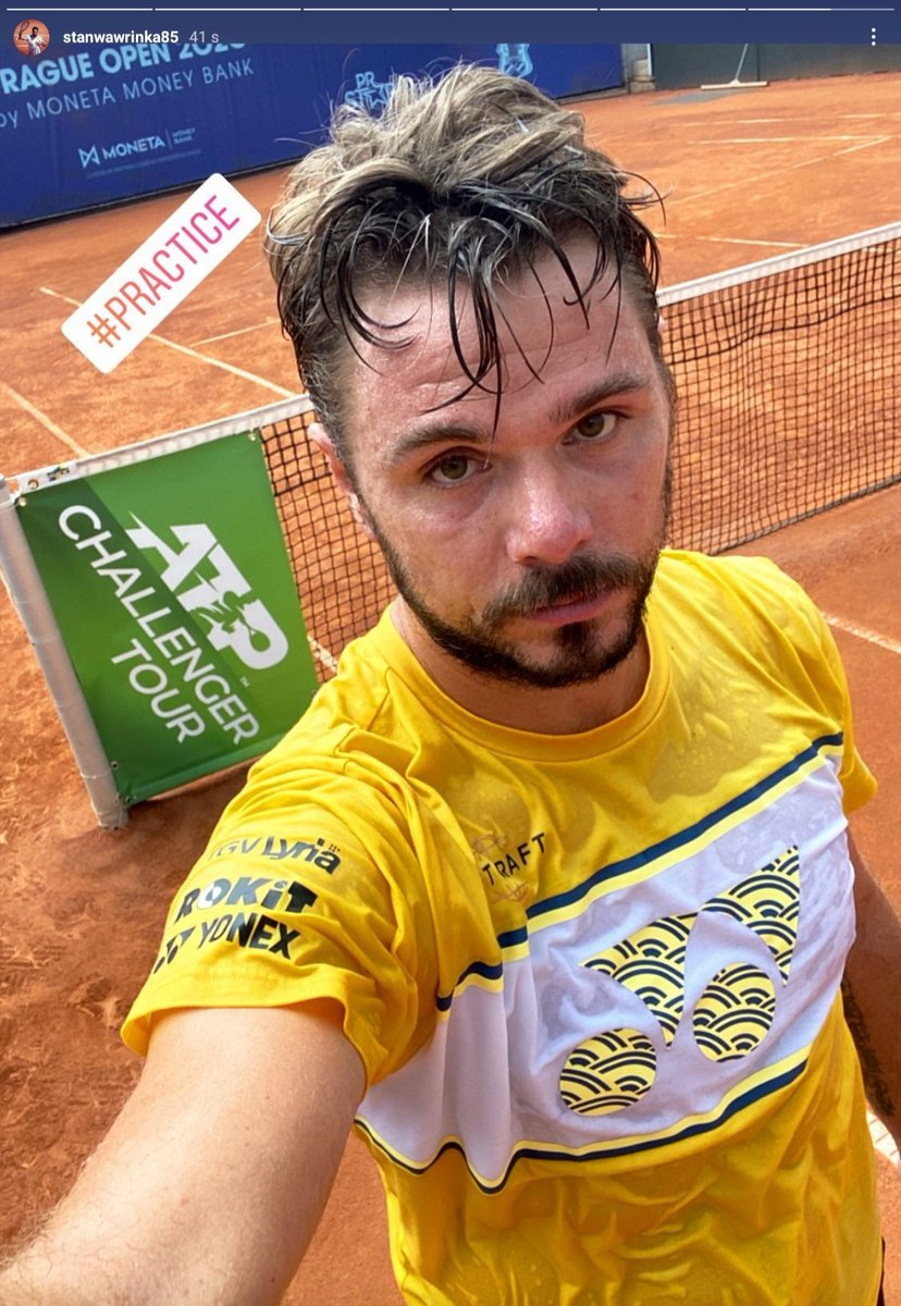 chda7777's tweet photo. 💦🎾💪 #Practice #Prague #Hardworking #TrustTheProcess #Always #SweatyStan #StayFitStan #StanTheMan #Wawrinka (his instastories just now) https://t.co/0ksSCAoNqN