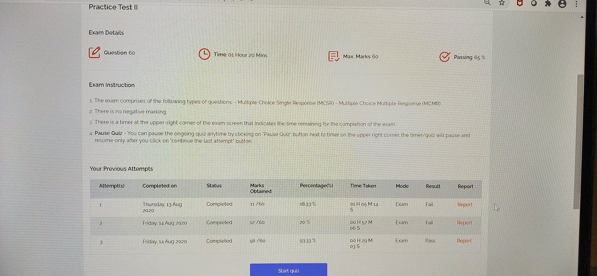 Senthil0582's tweet photo. Day 18 of #100DaysOfCloud - In continuation with the #AWS Sysops exam learning - Attempted a new practice test and cleared it after few iterations. Was a tough considering the real-time scenario questions #whizlabs #failnlearn https://t.co/y2t82ncrww