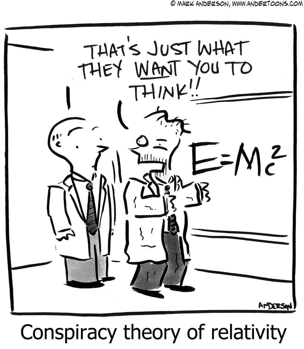 jonathanstea's tweet photo. Conspiracy theory of relativity. https://t.co/fF6kHXwqLr