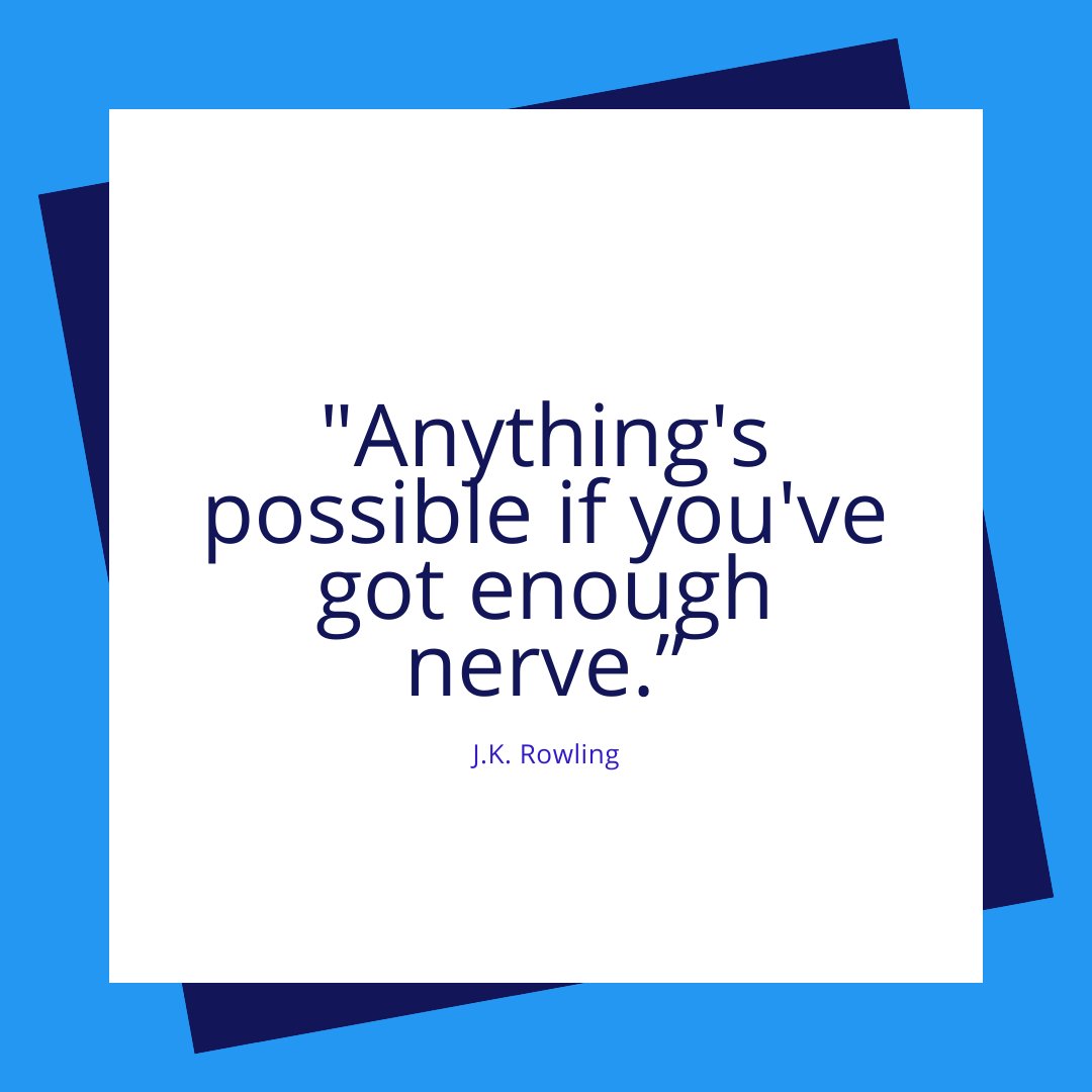 shelleymperry's tweet photo. "Anything's possible if you've got enough nerve" - J.K. Rowling

#thoughtleadership #scaleupedge #execinfluencer https://t.co/iH1FlPGnLP