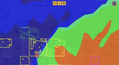 FE_DigitalAg's tweet photo. Saw that this field got hit with hail using #FarmCommandCenter. Looked at the crop health change layer, got my #Bootsontheground and found the imagery shows exactly where the hail went through. #PrecisionAg #DigitalAg #Different JM/SK https://t.co/Jo1lPMDiWF
