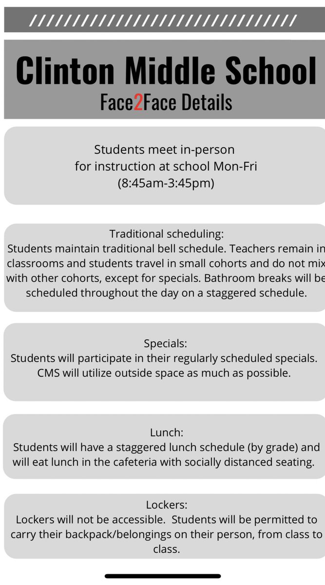 Hey CHS/CMS Families. Return2Learn enrollment should be in your email. Deadline to submit is Wednesday, August 19 at 11:59PM. Please make the best choice for your family. #3Options @clintoncommscho @eric4claus @ClintonMS_PRIDE <a href="/JamiCole12/">Mrs. Cole @ THS</a> <a href="/ClinHScounselor/">CHS Student Services</a>