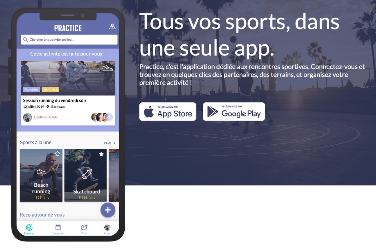 Mac4ever's tweet photo. Practice : une App française pour trouver des partenaires d'activités sportives https://t.co/pmO713brS8 https://t.co/7fRrolvmSX