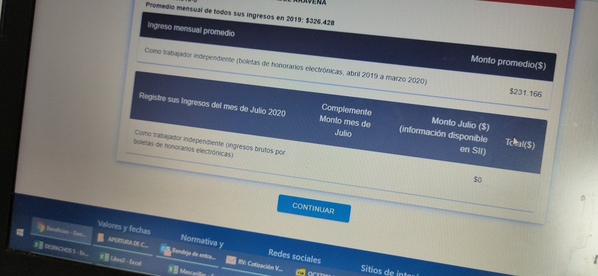 DiegoMirandaF's tweet photo. @SII_Chile Hola, en el crédito para independiente a mi mamá no permite modificar el valor de julio. Ayudaaaa https://t.co/v5714iLxke