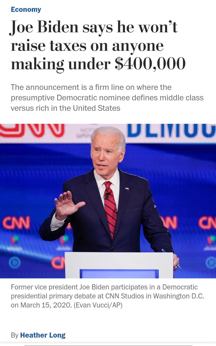 Carter called for raising taxes on households over $100k.Even Biden's tax proposals are more regressive than Carter's. https://www.google.com/amp/s/www.washingtonpost.com/business/2020/05/22/biden-taxes/%3foutputType=amp