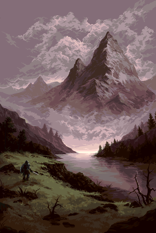 adamfergusonart's tweet photo. A darker mood #pixelart #ドット絵 https://t.co/RxAajhIM1W