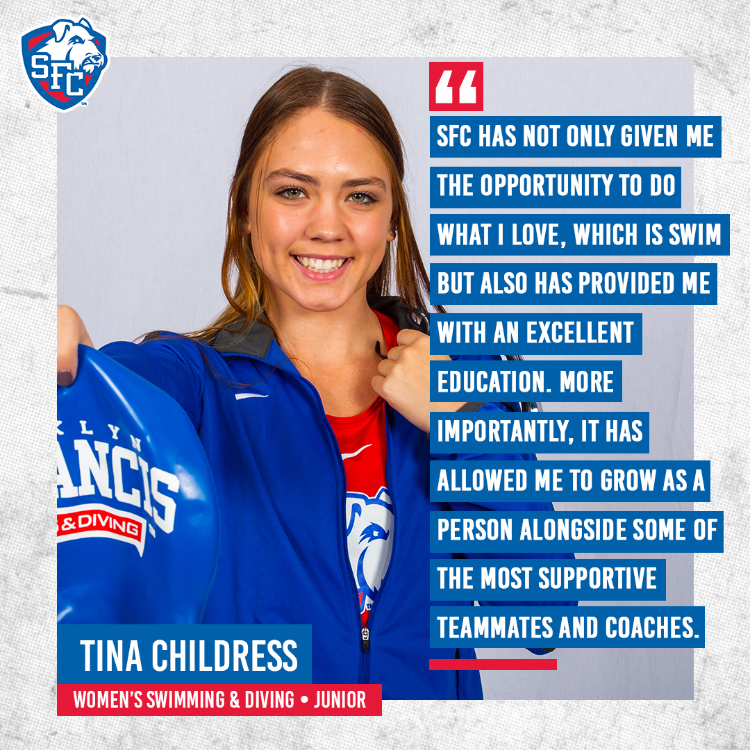 SFBKTerriers's tweet photo. SFC has provided Tina Childress from the women's swimming & diving team with the opportunity to do what she loves while receiving an excellent education #WhySFC π
#BrooklynTough | #TerrierPride https://t.co/TjOiI4Z239