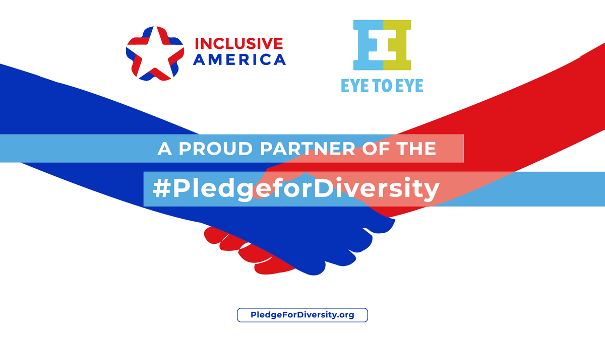 theNDalliance's tweet image. Eye to Eye believes that when diversity is put at the forefront, we all win. This is why we’re partnering with @InclusiveUS in their campaign to promote diversity, equity, &amp;amp; inclusion within our gov’t.

Urge candidates to #PledgeForDiversity. Learn more: PledgeForDiversity.org