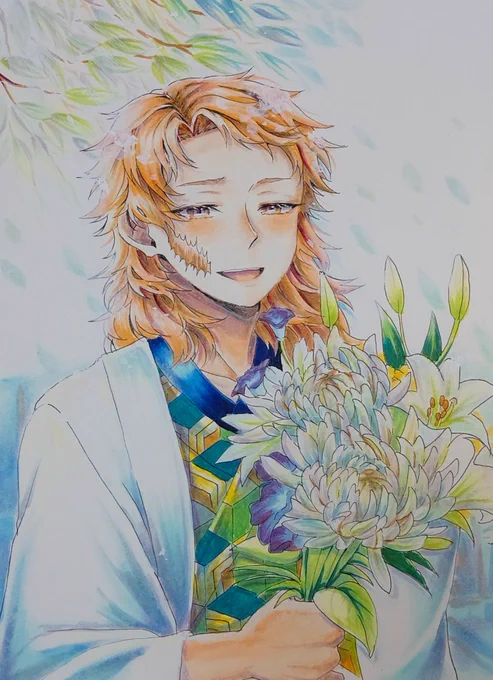 俺、花束貰ったの初めてだよ 
