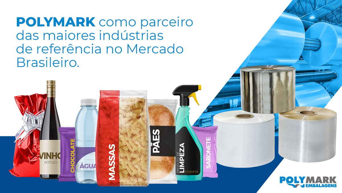 PolymarkE's tweet image. A Polymark tem orgulho de distribuir filmes de Bopp, Shrink e Poliestireno sendo parceiro das maiores indústrias de referência no mercado Brasileiro, entre vários segmentos como alimentício, cosmético, higiene entre outros. Entre em contato conosco e seja nosso parceiro também.