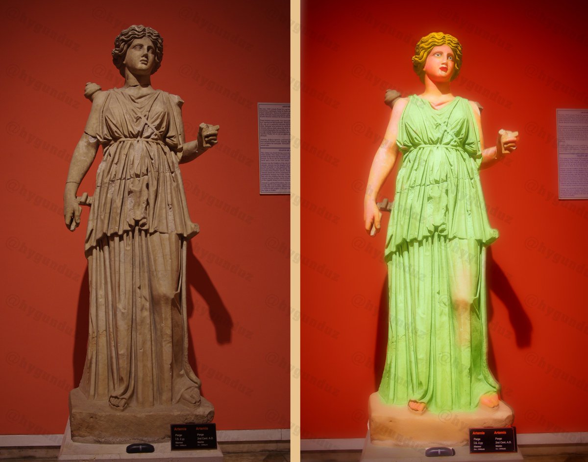 Artemis Heykeli  Renklendirme