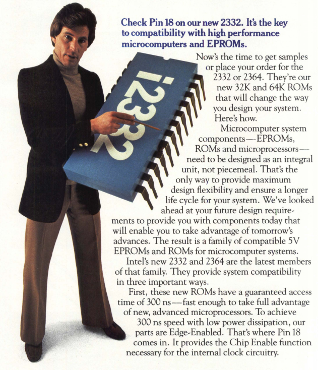 i wonder how they made the giant chip for this 1978 Intel ad.