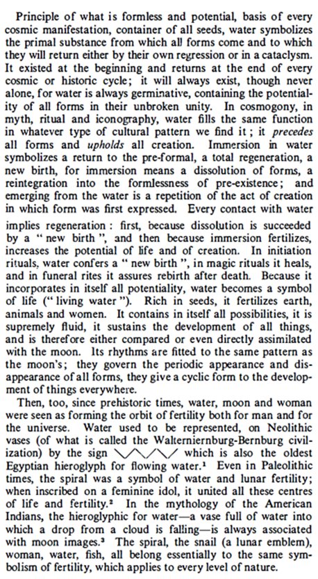 The serpent holding the waters represents the ancestor, the waters are the collective genetic wisdom & they are also the waters that & #39;& #39;break& #39;& #39; upon childbirth - when the serpent releases the waters, it marks a symbolic & literal birth.