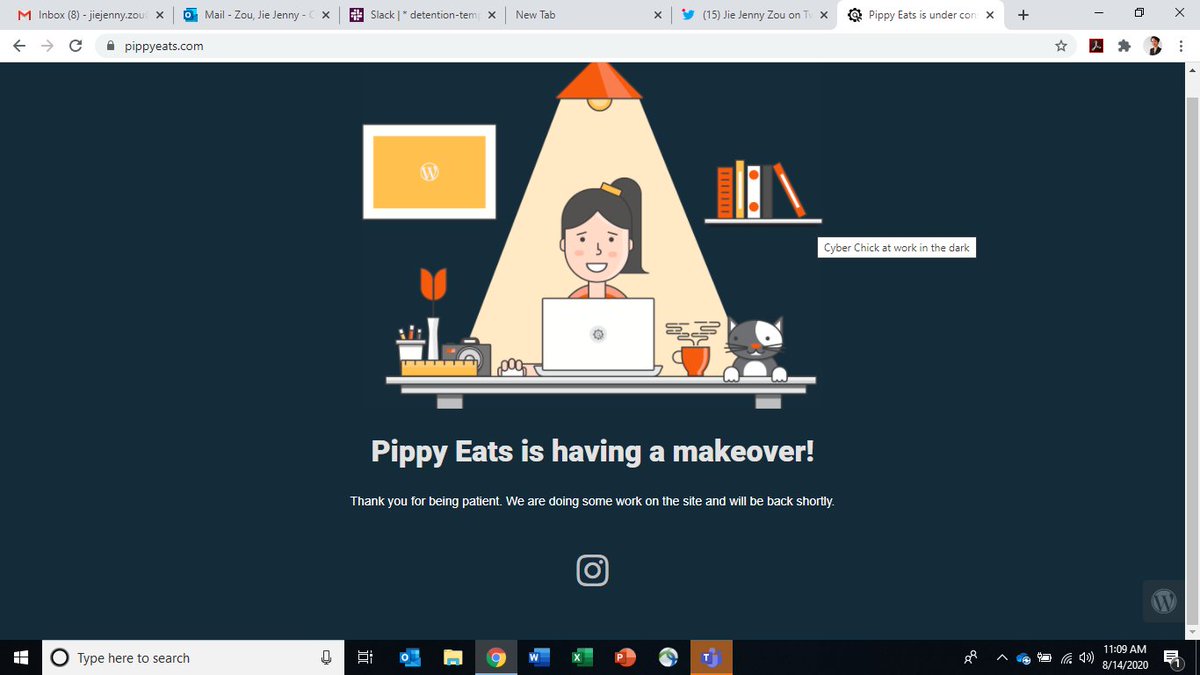no word from  @Pippyeats_ but her blog "is having a makeover!" i didn't think my tweet would blow up the way it did. rly hope she thinks about the language she uses. so many pple now claim to support diversity + inclusion but avoid these convos when it comes to themselves :(