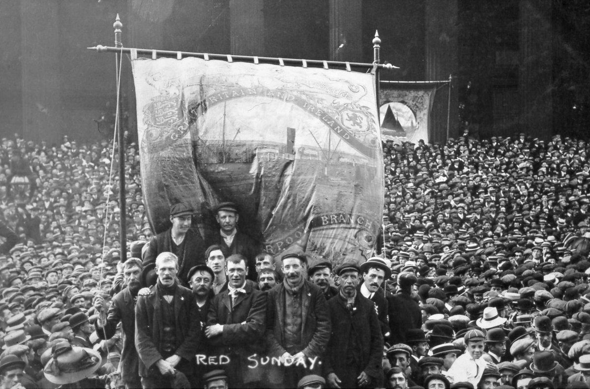 Here's the promised pic from Liverpool 1911 'Red Sunday' (13 Aug) #tradeunionsolidarity