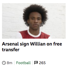 🎶Willia-an, Willian it was really nothing🎶 (apologies to The Smiths)
