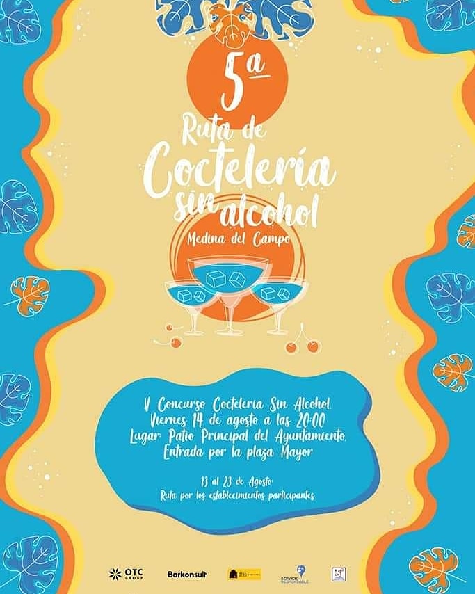 Ya está todo preparado  para celebrar la "5° Ruta de Cocteleria sin alcohol" a las 20,00 h en el Patio del Ayto de la Pz. Mayor organizado por la Concejalia de Juventud @alonsomartindavid #MedinadelCampo ##Medinaenpositivo #MedinaPrimero #concejalescercanos #connuestrosvecinos