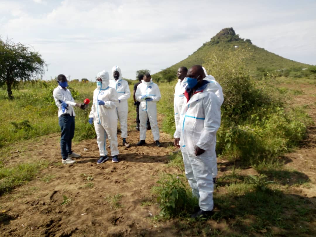 MAAIF_Uganda's tweet photo. Mission accomplished: Desert Locust Control teams have successfully eliminated the swarms in Napak District that were reported here yesterday. Unlike the invasions that coincided with inland travel restrictions, these and the operations that followed were  covered by the media. https://t.co/vzpwH9pMlI