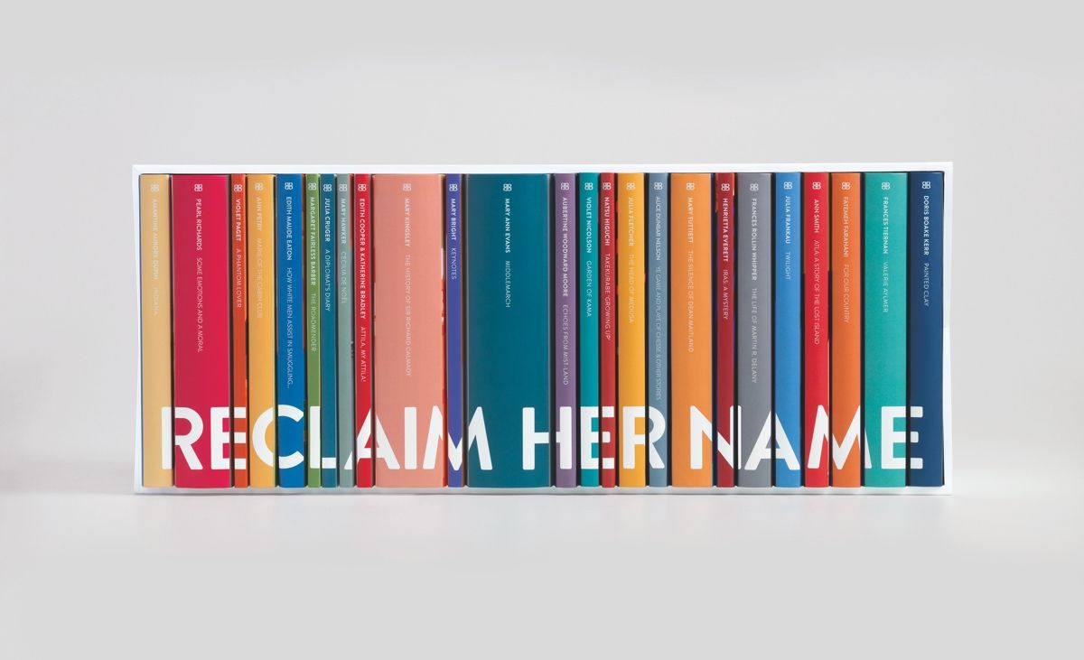 #ReclaimHerName, a book collection rejecting the male pseudonyms of 25 authors and republishing well-known titles under the real names of the women who wrote them: bit.ly/31VmOqy