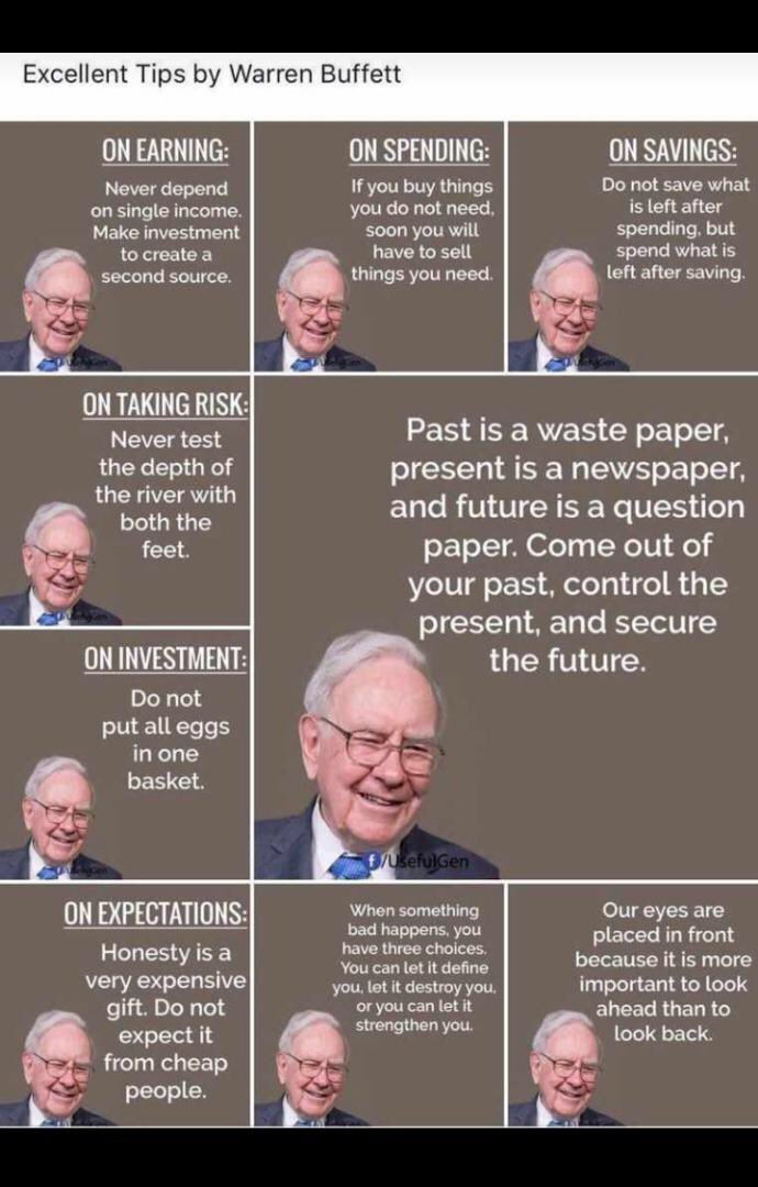 WARREN BUFFET!!. GRANDES REFLEXIONES DE UN GRAN MAESTRO !