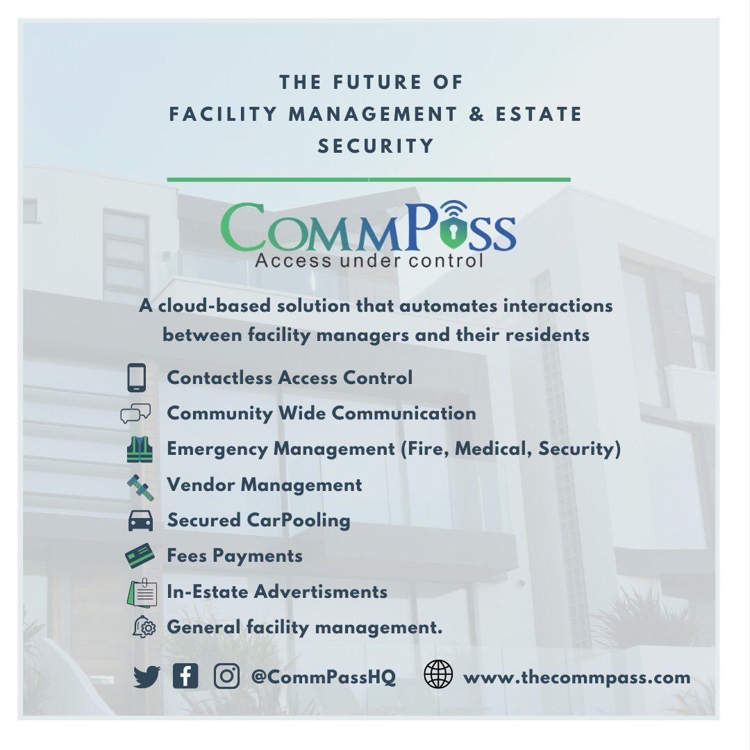 CommPassHQ's tweet photo. Join #CommPassHQ at #BuiltConverse by #StartupSouth - panelists  will discuss the topic:  COVID-19: The Future of Facility Management &amp; Estate Security. 
Register: https://t.co/4Gi5ar7Sj9
Supported by @CommPassHQ #CommPassHQ https://t.co/vGzoBlFw5H