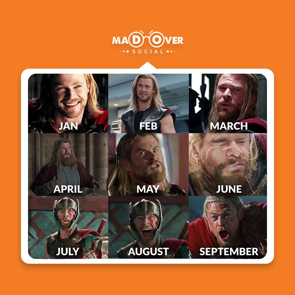 madoversocial's tweet image. This is 2020 so far!

#TrendingFormat #MadOverSocial #2020 #MonthGrid #MoodOfTheYear #2020Mood #Trends