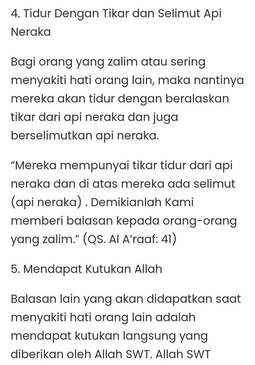 アチ On Twitter Nih Non Ada Ayatnya Kamu Nyakitin Hati Orang Ngetik Komen2 Jahat Gini Apa Udah Siap Tidur Pake Tikar Selimut Api Percuma Anon Kamu Kira Allah Ga Bakal Tau