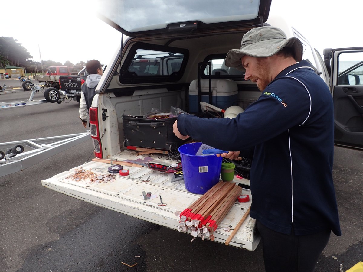 PeterMacreadie's tweet photo. 🤿 #FieldWorkFlashBack: Deploying 'squid pops' for #BiteMap project with @SImarineGEO
Can't wait until #COVID lockdown ends and we can get back into the field! https://t.co/qCF1oMxbir