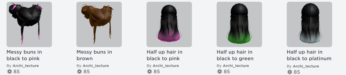 Archi Tecture Archirblx Twitter - roblox buns hair