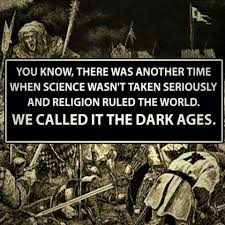 Tidak semua ahli sejarah sepakat dengan terminologi "dark ages" atau "masa kegelapan" karena konotasi negatif yg ditimbulkannya. Namun, fakta sejarah memang berbicara demikian. Ada masa kemunduran bangsa Eropa karena agama mendominasi seluruh kehidupan mereka pada periode itu.
