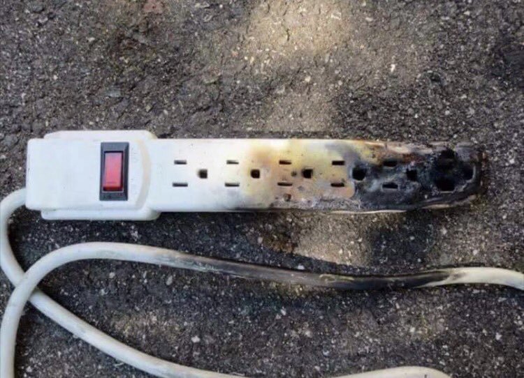 Oz_Prevention's tweet photo. Help reduce the risk of electrical fires. Inspect all wiring for wear before use & never overload electrical outlets or power strips. Learn more about electrical #FireSafety. https://t.co/qdwZtuZBfG https://t.co/mgfhFXGnjM