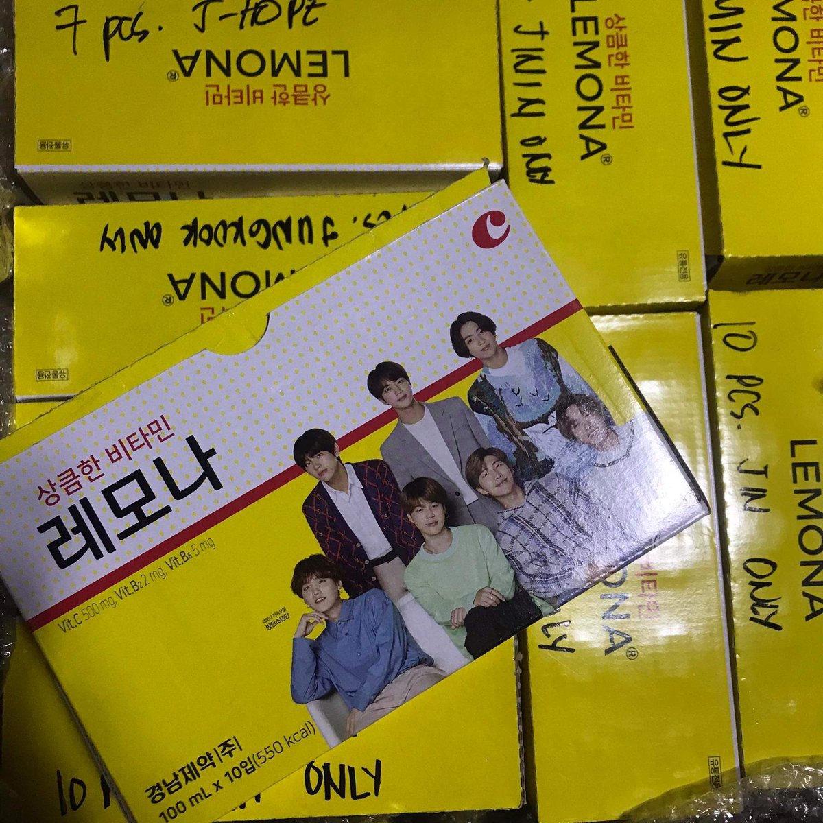 bangtan_pieces's tweet photo. BTS x LEMONA PH 🇵🇭🇵🇭
On hand and available items. Available until stocks last.
Lemona 100ml
Php 80.00 per piece + local SF
Php 700.00 for 10 pieces +local SF
Available members: JIN, JHOPE, JIMIN, V, JK
DM for orders
#BTSLEMONA #BTSLEMONAPH #LEMONAPH #BTS https://t.co/4oHOXbPGok