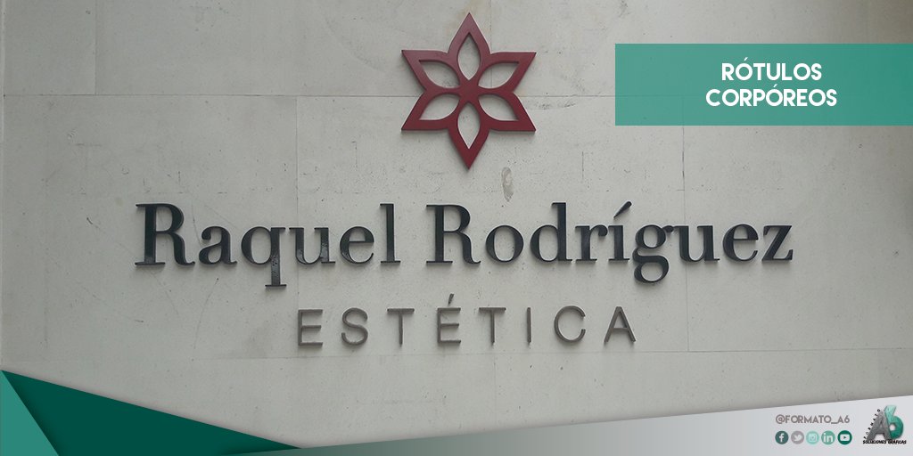Dale un toque de estilo y profesionalidad a tu negocio colocando estos rótulos corpóreos. Además, son aptos para interior y exterior para que los coloques donde más te guste. Raquel Rodríguez #Estética ya ha confiado en nosotros con este magnífico resultado. ¡Pídenos el tuyo!