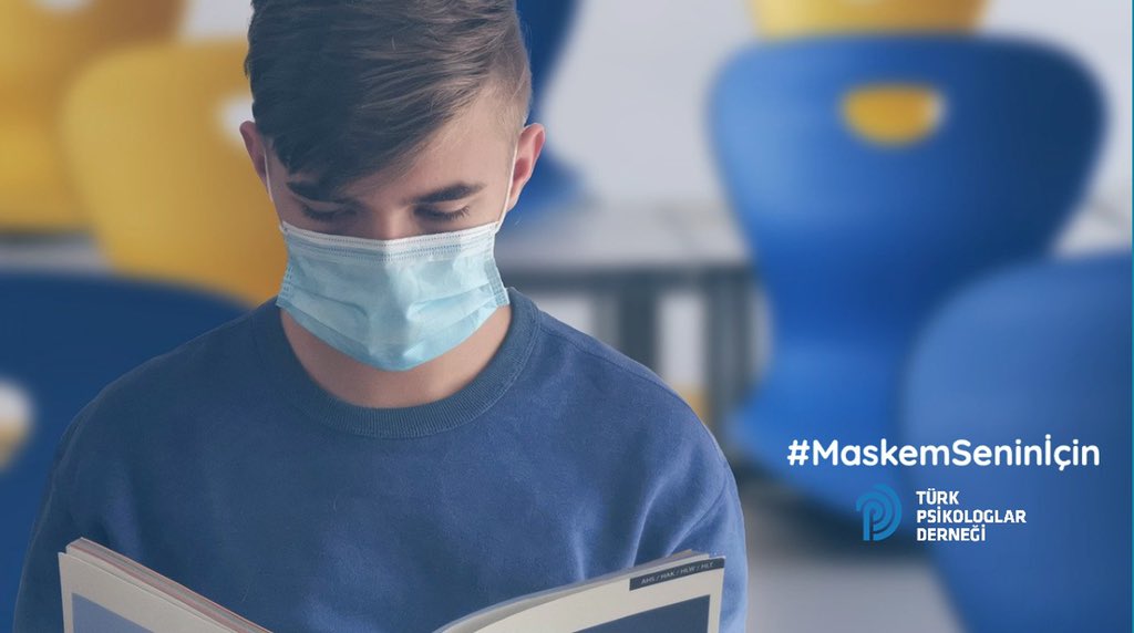 Yüz yüze eğitimin değerini biliyoruz. Maskemizi tüm öğrencilerimizin okullarına, üniversitelerine, öğretmenlerine ve arkadaşlarına bir an önce kavuşması için takıyoruz. #MaskemSeninİçin 😷