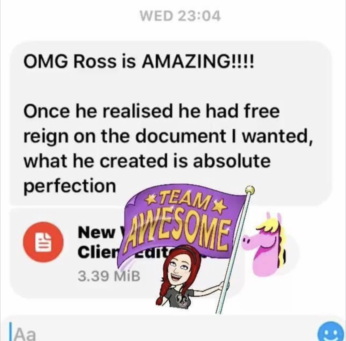 InnoCreationsUK's tweet photo. @ross.sharman killing the #graphicdesign game 😋💕
#teamworkmakesthedreamwork #designer #employeeappreciation #staffgoals💯 https://t.co/zpO9K8pVS9