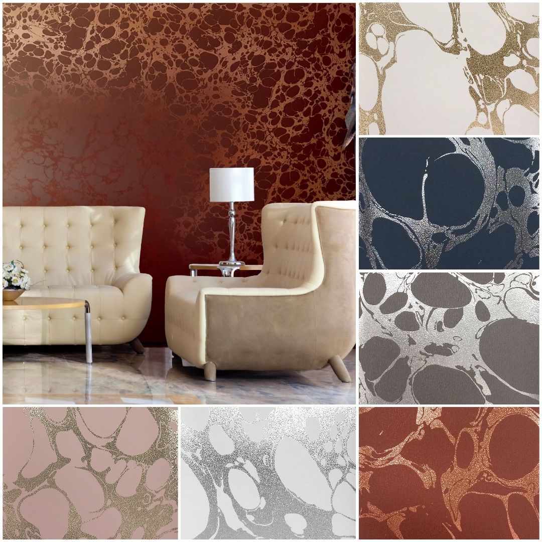 Why don’t you introduce a little bit of sheen to your interiors? Our elegant LAVA #wallcovering with a glossy surface and original pattern will add class to your walls and totally transform your space. Choose your ideal option from our palette of several fascinating colours.😍