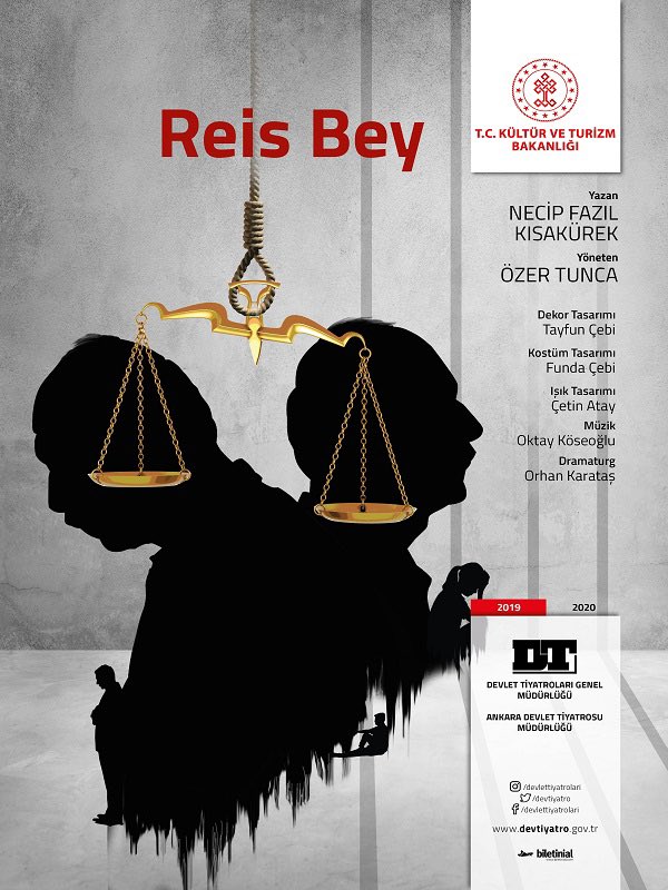 Ankara Devlet Tiyatrosu, Reis Bey 20-21-22 Ağustos’ta Ankara - İrfan Şahinbaş Açıkhava Yaz Oyunları’nda.