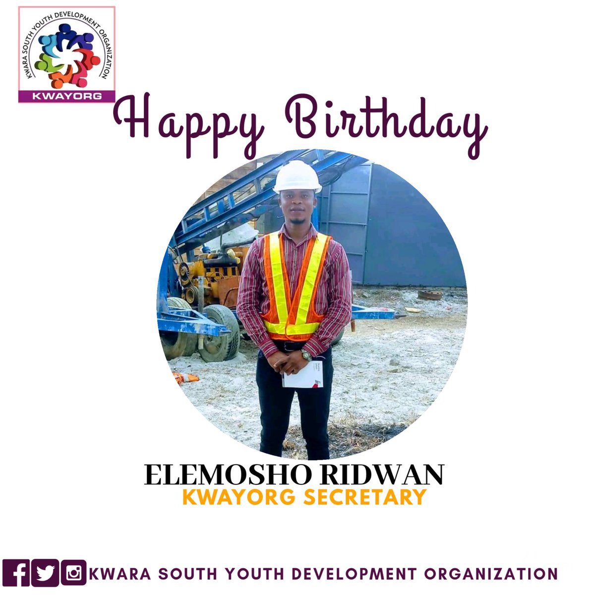 kwayorg's tweet photo. Today, we join the world at large to celebrate our Secretary; @elemoshoridwan2 on this special day.
We appreciate your selfless services towards having a Kwara South of our dream.
Your light will continually shine.
Happy birthday, leader. https://t.co/KCyzy1n6JI