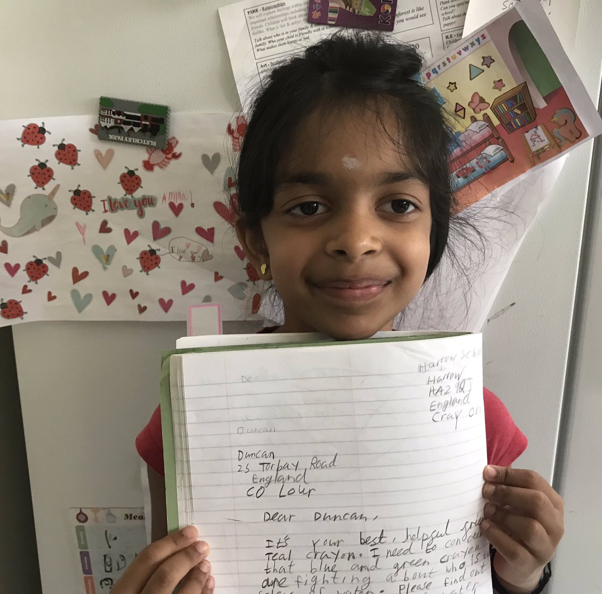 7002Jan's tweet photo. #LearnWithOak
 #ONAY3ENG
@LukePrimary 
Teal CR4 YON enjoyed writing a letter to Duncan https://t.co/cRrFX4XX9a