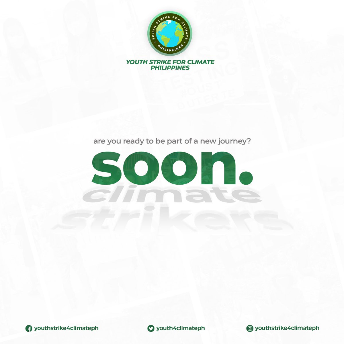 youth4climatePH's tweet photo. CALLING ALL ENVIRONMENTAL AND CLIMATE ADVOCATES! ππ΅π
ARE YOU READY?
The wait is finally over! Details will be posted soon.
#ApplicationWeek
#ClimateStrike
#ParaSaKlimabukasan https://t.co/EXdPNK3c9L