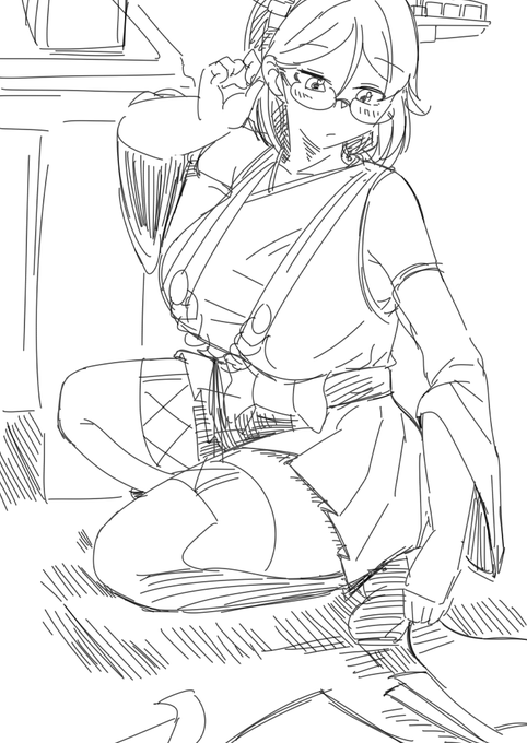 拾う体勢 #ほぼ毎日霧島 