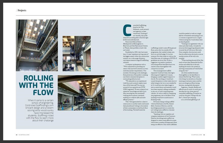 controlledscaff's tweet photo. https://t.co/AwcQNXLWBy

Thank you to Scaffmag featuring us in their latest magazine on our Rolling Track Scaffold https://t.co/qnzut71cna