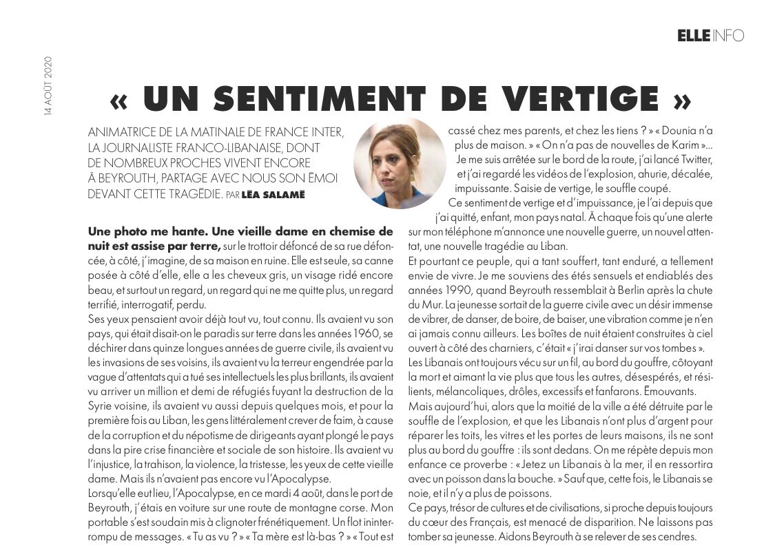 jpdesplanche's tweet photo. L’émouvant témoignage de @LeaSalame dans @ELLEfrance s https://t.co/pBmSihri7c