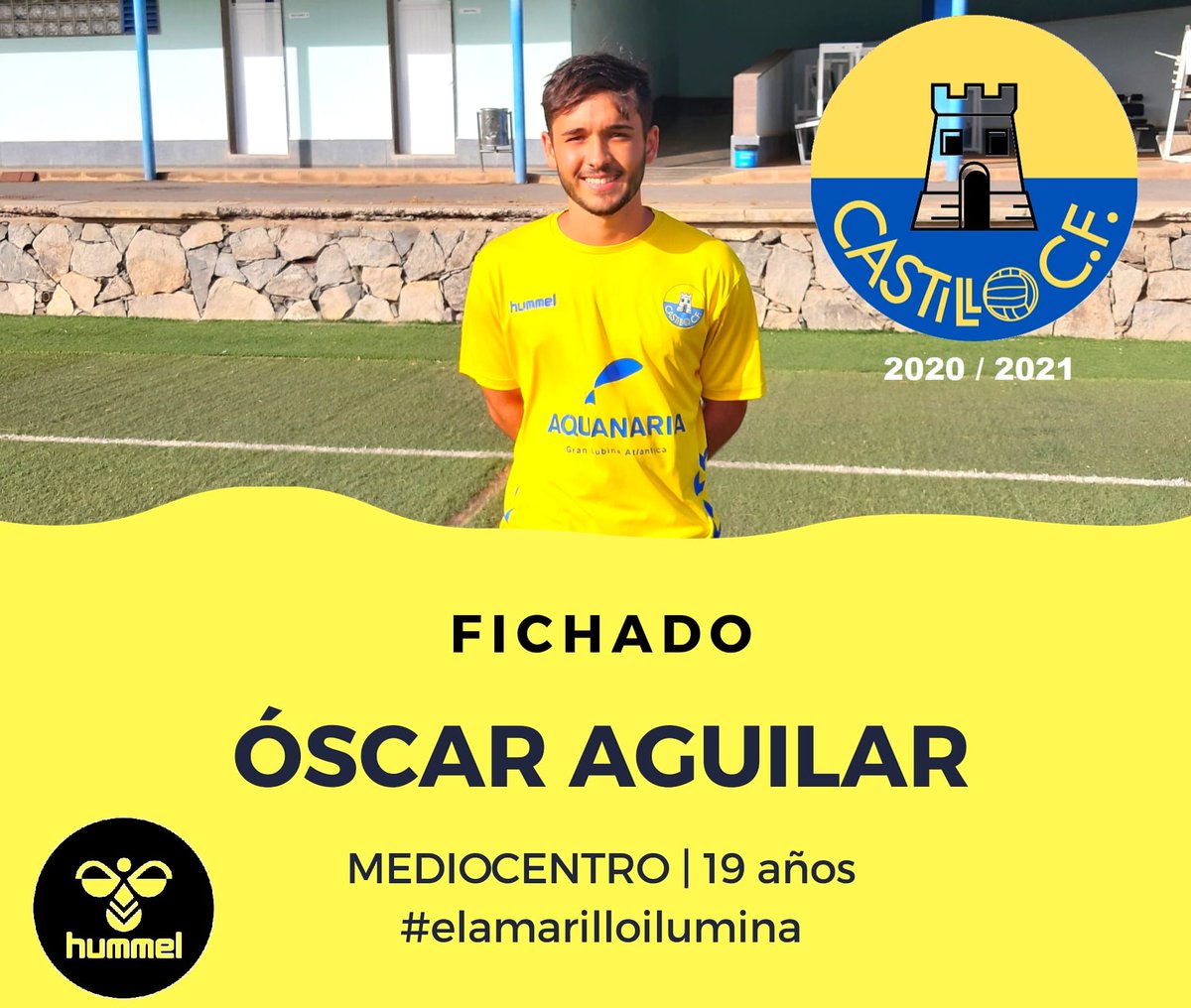 CastilloCFofic's tweet photo. 🟡🔵 Regional 2020/2021.
✔ FICHADO
ÓSCAR AGUILAR
Mediocentro | 19 años.
Procedente UD San Fernando.
#hummel #castillocf
#elamarilloilumina 💛💙 https://t.co/aS755x98iu