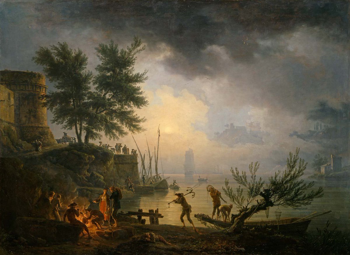 FitzMuseum_UK's tweet photo. #Vernet
Born on this day in 1714, Claude-Joseph Vernet said of himself:
"Others may know better how to paint the sky, the earth, the ocean; no one knows better than I how to paint a picture"
Sunrise. Joseph Vernet (French, 1714-1789). Oil on canvas, 1760.
#FitzVirtual #BOTD https://t.co/ixJdrEEZo8