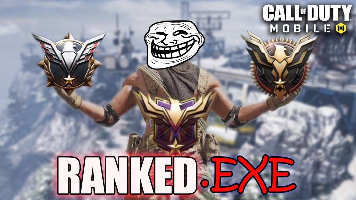 Virtual_Rituals's tweet photo. Ranked .EXE 
Call of Duty Mobile
#CoDMobile #CODM #CallofDuty #Ranked #exe #memes 
👉https://t.co/WfQWjmuXYc👈
Make sure to leave a Like and Subscribe 😉 https://t.co/OuyFq1O8if