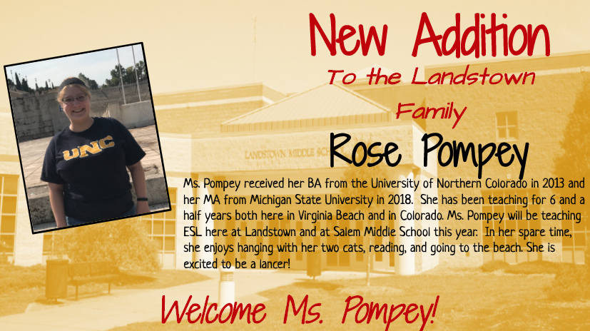 Welcome to the Lancer family - Rose Pompey!