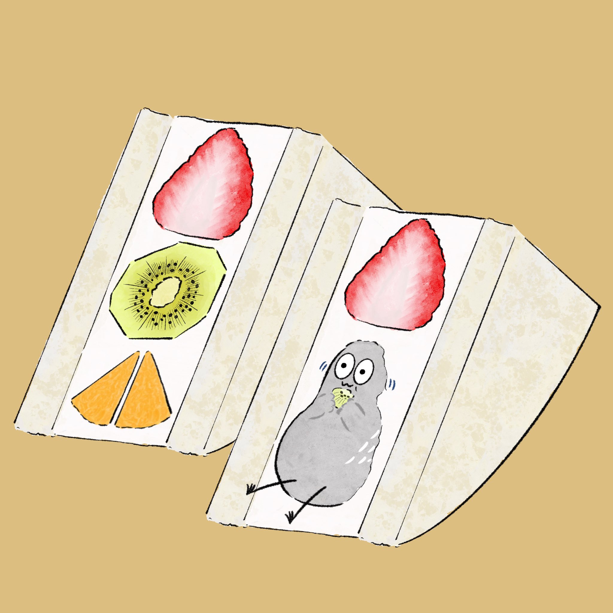ハトくん みんな大好きフルーツサンドはいかがですか あああ雑貨店 ハトくん イラスト キャラ キャラクター イラストレーター イラストレーション らくがき お絵描き ゆるいらすと 絵描きさんとつながりたい ゆるい ゆるキャラ ハトくん みんな大好きフルーツサンドはいかがですか あああ雑貨店 ハトくん イラスト キャラ キャラクター イラストレーター イラストレーション らくがき お絵描き ゆるいらすと 絵描きさんとつながりたい ゆるい ゆるキャラ
