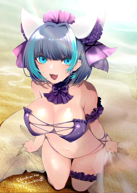 水着チェシャーが可愛すぎる#アズールレーン #Azur_Lane 
